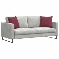 Produktbild för Sofakuddar 2 pcs Vinröd 45 x 45 cm tyg