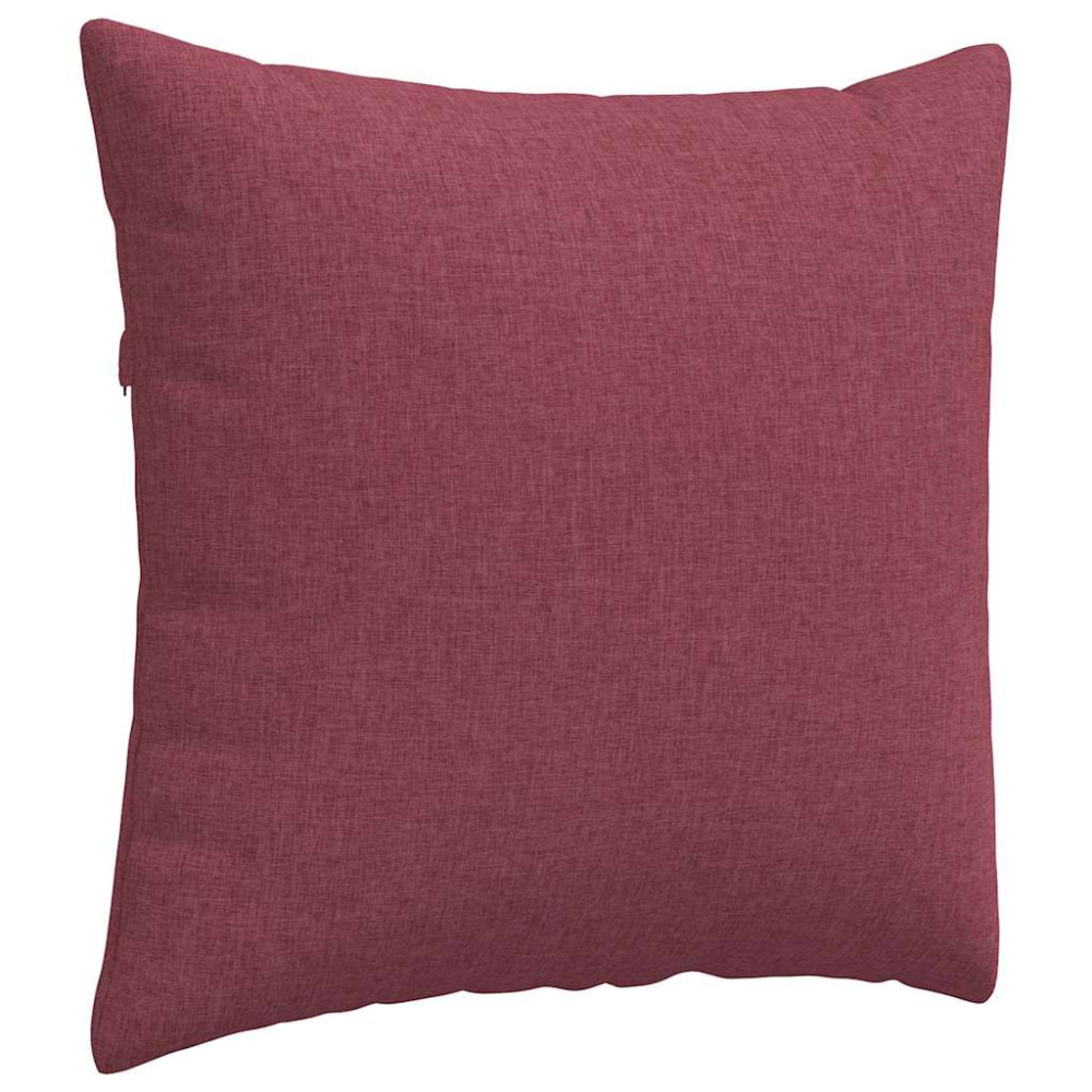 Produktbild för Sofakuddar 2 pcs Vinröd 45 x 45 cm tyg