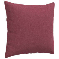 Produktbild för Sofakuddar 2 pcs Vinröd 45 x 45 cm tyg