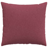 Produktbild för Sofakuddar 2 pcs Vinröd 45 x 45 cm tyg