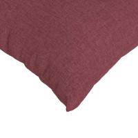 Produktbild för Sofakuddar 2 pcs Vinröd 45 x 45 cm tyg