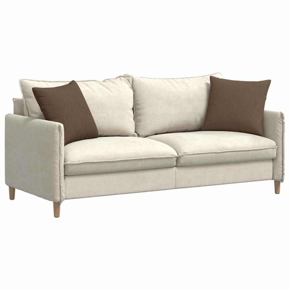 Produktbild för Sofakuddar 2 pcs Brun 45 x 45 cm tyg