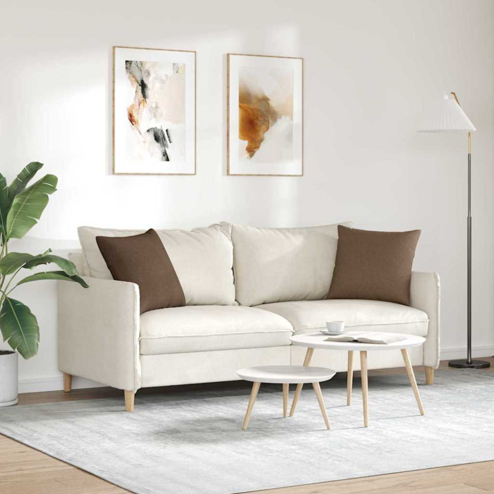 Produktbild för Sofakuddar 2 pcs Brun 45 x 45 cm tyg