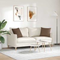 Produktbild för Sofakuddar 2 pcs Brun 45 x 45 cm tyg
