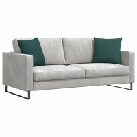Produktbild för Sofakuddar 2 pcs Mörkgrön 45 x 45 cm tyg