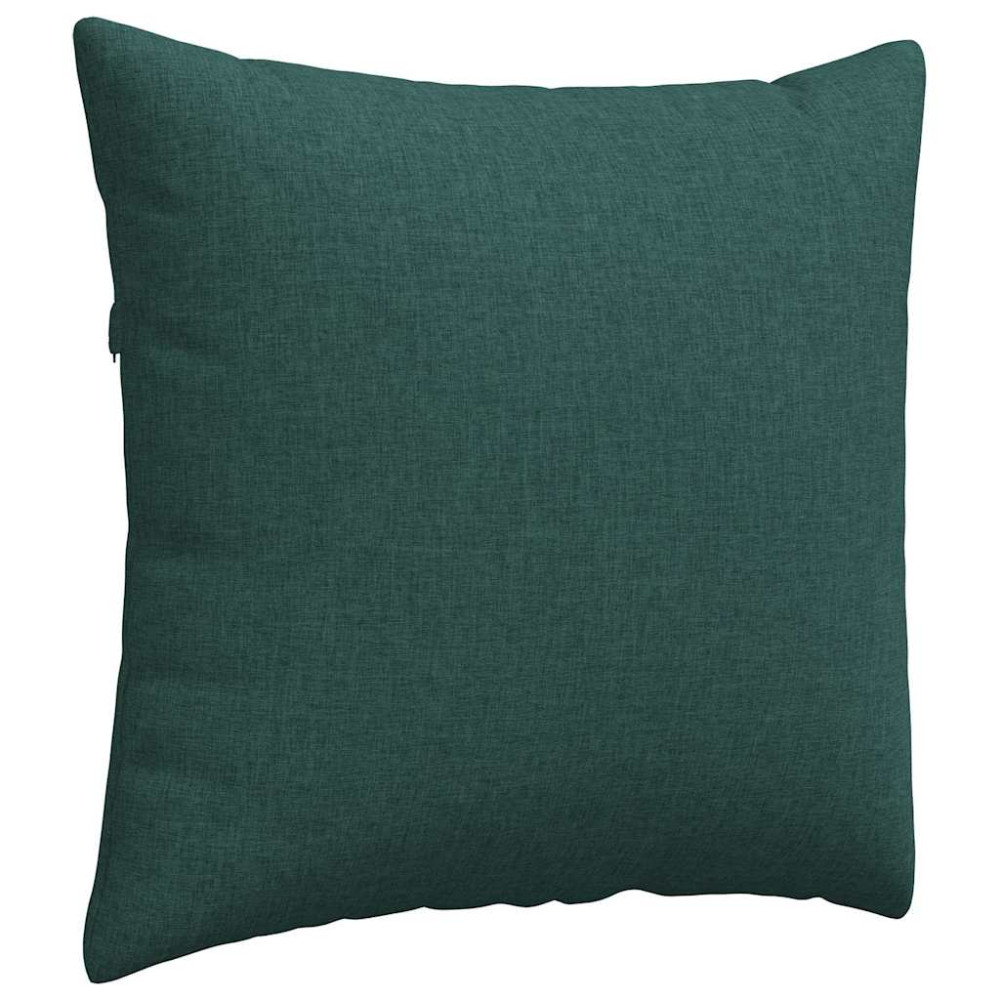 Produktbild för Sofakuddar 2 pcs Mörkgrön 45 x 45 cm tyg
