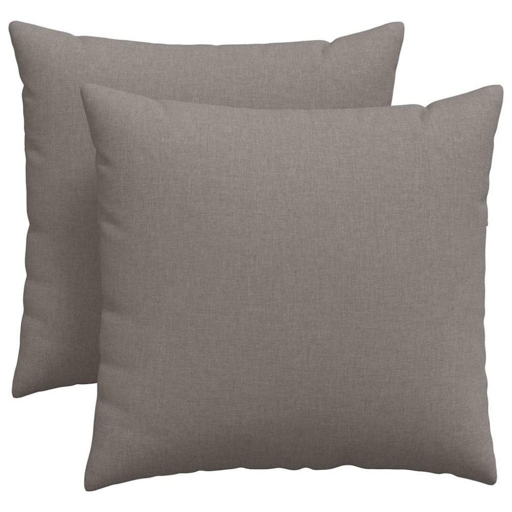 Produktbild för Sofakuddar 2 pcs Taupe 45 x 45 cm tyg