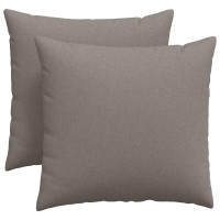 Produktbild för Sofakuddar 2 pcs Taupe 45 x 45 cm tyg