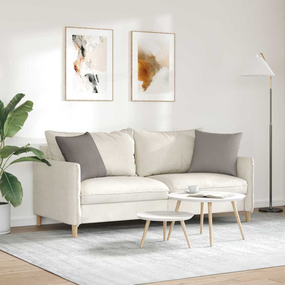 Produktbild för Sofakuddar 2 pcs Taupe 45 x 45 cm tyg
