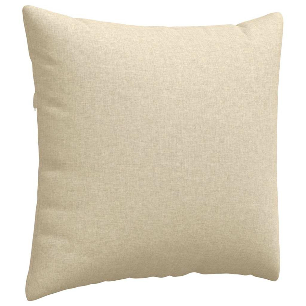 Produktbild för Sofakuddar 2 pcs Kräm 45 x 45 cm tyg