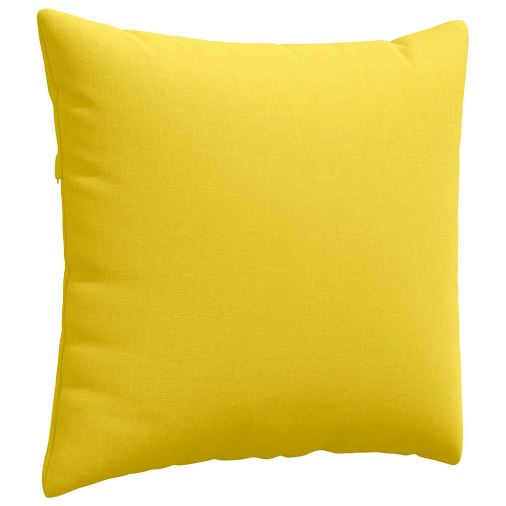 Produktbild för Sofakuddar 2 pcs Ljusgul 45 x 45 cm tyg