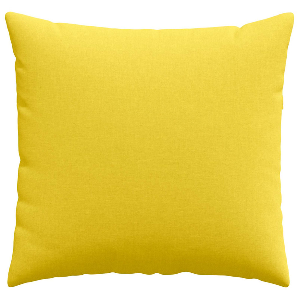 Produktbild för Sofakuddar 2 pcs Ljusgul 45 x 45 cm tyg