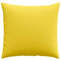 Produktbild för Sofakuddar 2 pcs Ljusgul 45 x 45 cm tyg