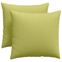 Produktbild för Sofakuddar 2 pcs Ljusgrön 45 x 45 cm tyg