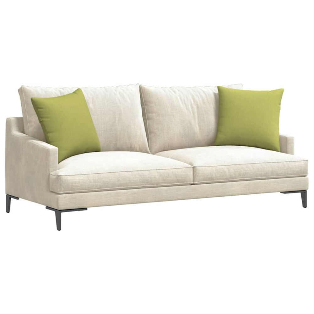 Produktbild för Sofakuddar 2 pcs Ljusgrön 45 x 45 cm tyg