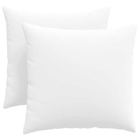 Produktbild för Sofakuddar 2 pcs Vit 45 x 45 cm tyg