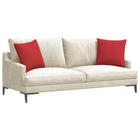 Produktbild för Sofakuddar 2 pcs Röd 45 x 45 cm tyg