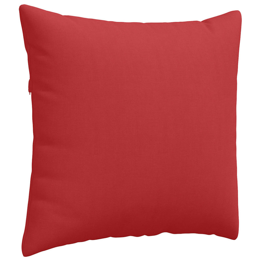 Produktbild för Sofakuddar 2 pcs Röd 45 x 45 cm tyg
