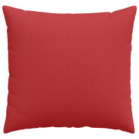Produktbild för Sofakuddar 2 pcs Röd 45 x 45 cm tyg