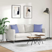 Produktbild för Sofakuddar 2 pcs Jeansblå 45 x 45 cm tyg