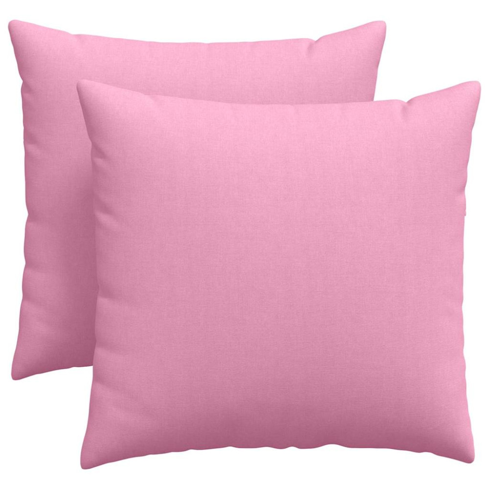 Produktbild för Sofakuddar 2 pcs Rosa 45 x 45 cm tyg