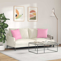 Produktbild för Sofakuddar 2 pcs Rosa 45 x 45 cm tyg