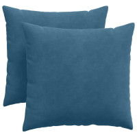 Produktbild för Sofakuddar 2 pcs Blå 45 x 45 cm Kordread tyg