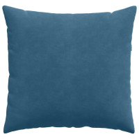 Produktbild för Sofakuddar 2 pcs Blå 45 x 45 cm Kordread tyg