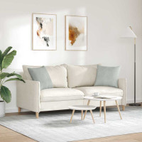 Produktbild för Sofakuddar 2 pcs Ljusgrå 45 x 45 cm Kordread tyg