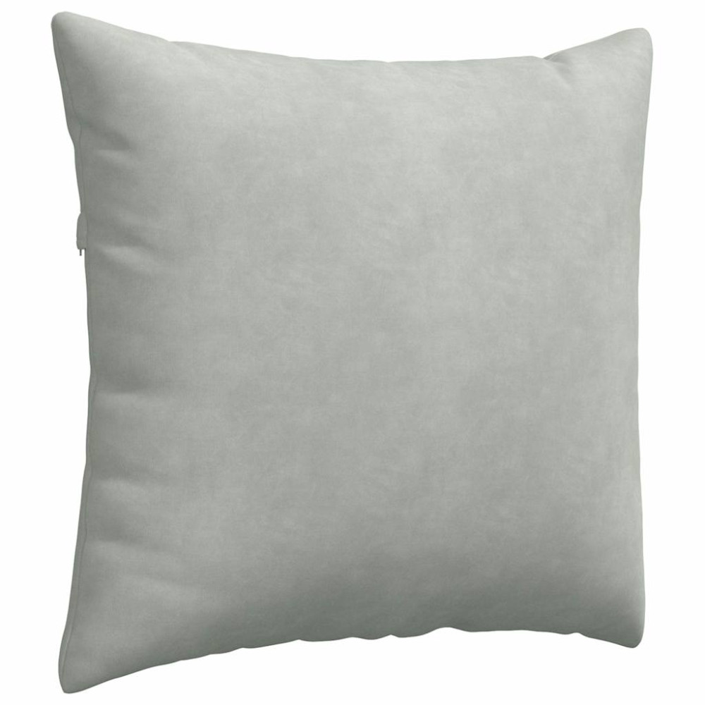 Produktbild för Sofakuddar 2 pcs Ljusgrå 45 x 45 cm Kordread tyg