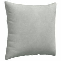 Produktbild för Sofakuddar 2 pcs Ljusgrå 45 x 45 cm Kordread tyg
