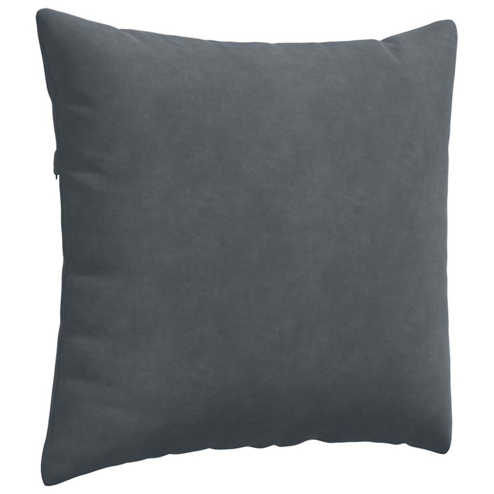 Produktbild för Sofakuddar 2 pcs Mörkgrå 45 x 45 cm Kordread tyg