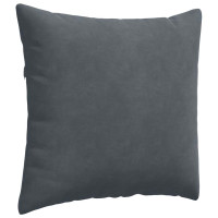 Produktbild för Sofakuddar 2 pcs Mörkgrå 45 x 45 cm Kordread tyg