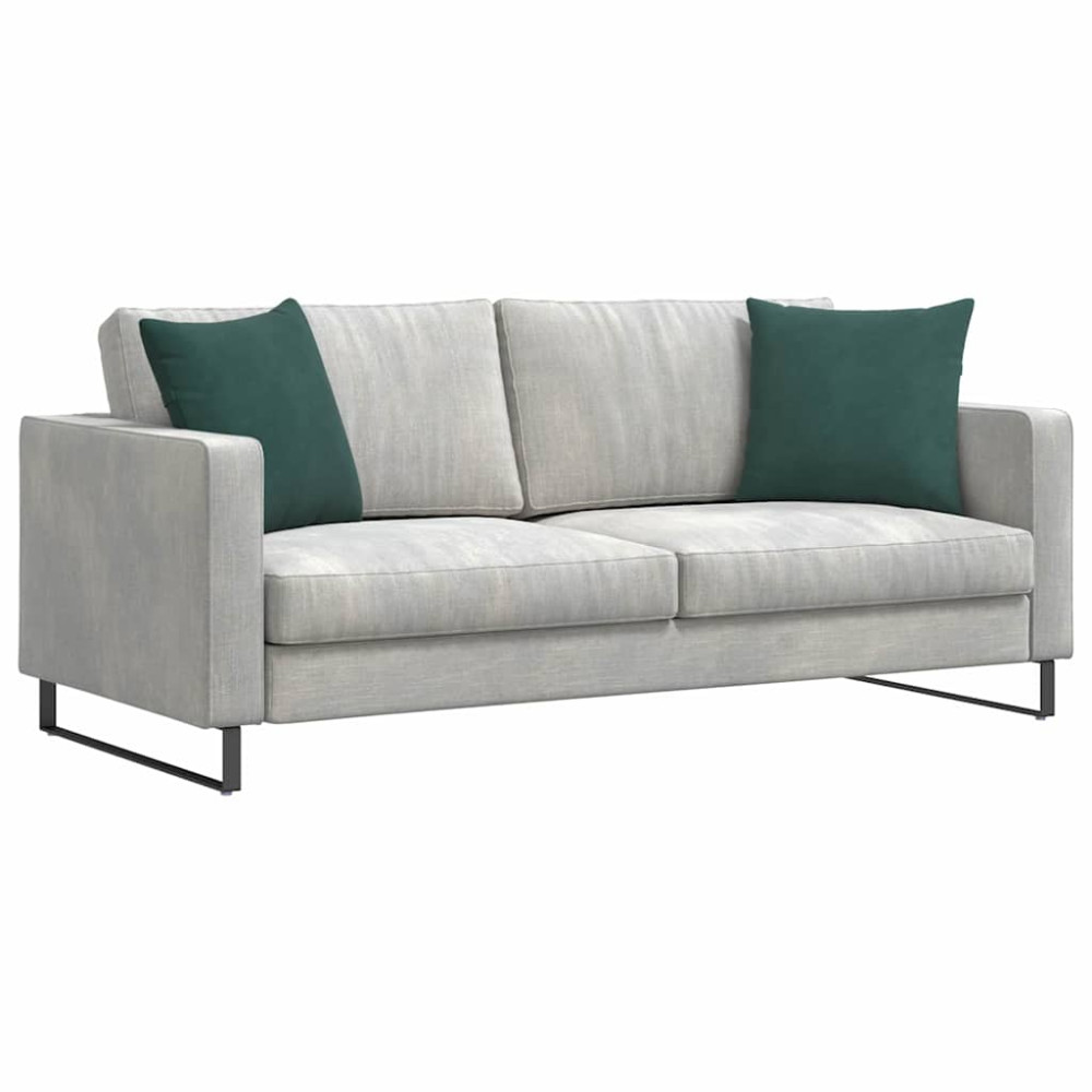 Produktbild för Sofakuddar 2 pcs Mörkgrön 45 x 45 cm Kordread tyg