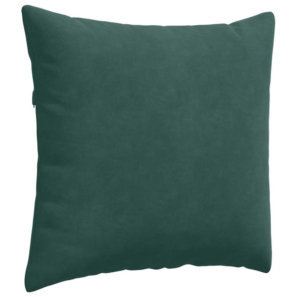Produktbild för Sofakuddar 2 pcs Mörkgrön 45 x 45 cm Kordread tyg