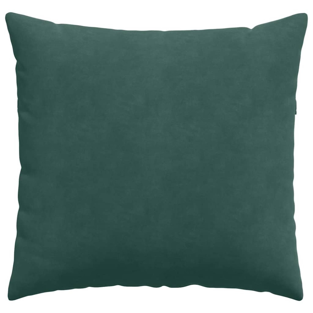 Produktbild för Sofakuddar 2 pcs Mörkgrön 45 x 45 cm Kordread tyg