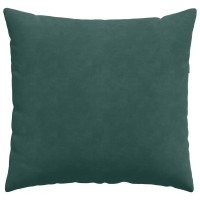 Produktbild för Sofakuddar 2 pcs Mörkgrön 45 x 45 cm Kordread tyg