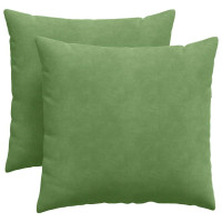 Produktbild för Sofakuddar 2 pcs Ljusgrön 45 x 45 cm Kordread tyg