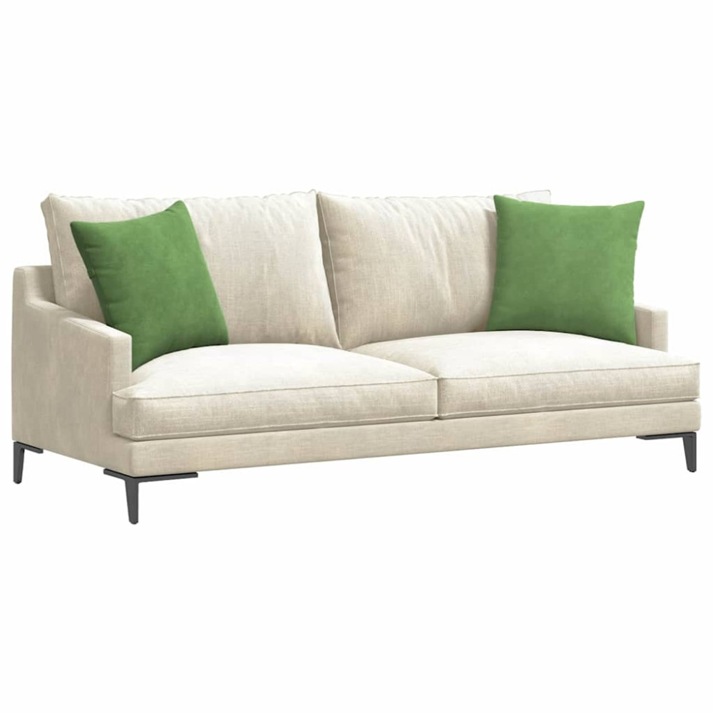 Produktbild för Sofakuddar 2 pcs Ljusgrön 45 x 45 cm Kordread tyg