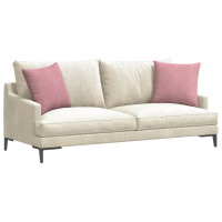 Produktbild för Sofakuddar 2 pcs Rosa 45 x 45 cm Kordread tyg