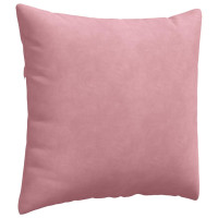 Produktbild för Sofakuddar 2 pcs Rosa 45 x 45 cm Kordread tyg