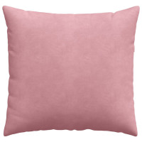 Produktbild för Sofakuddar 2 pcs Rosa 45 x 45 cm Kordread tyg