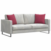 Produktbild för Sofakuddar 2 pcs Vinröd 45 x 45 cm Kordread tyg