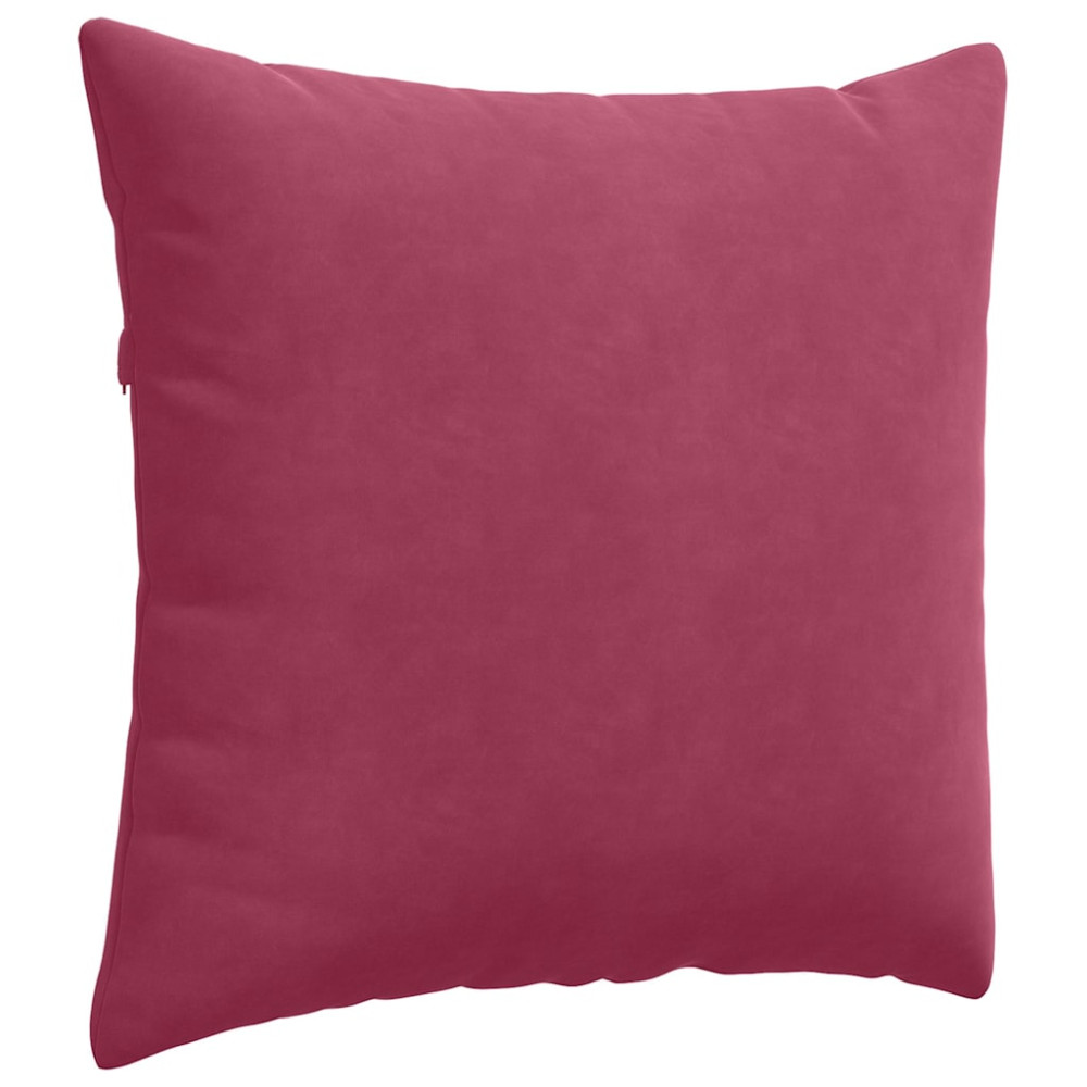 Produktbild för Sofakuddar 2 pcs Vinröd 45 x 45 cm Kordread tyg