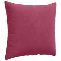 Produktbild för Sofakuddar 2 pcs Vinröd 45 x 45 cm Kordread tyg