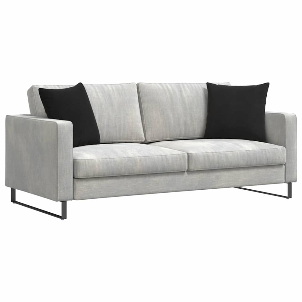 Produktbild för Sofakuddar 2 pcs Svart 45 x 45 cm Kordread tyg