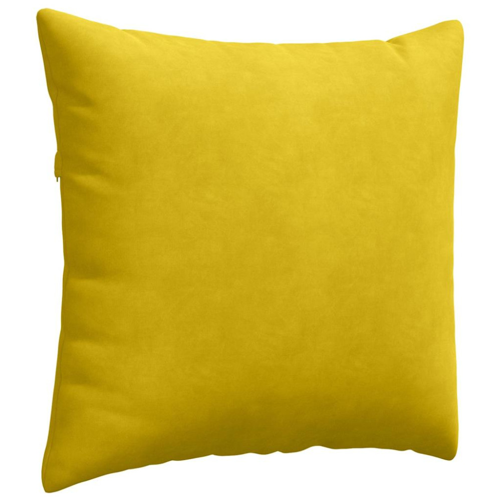 Produktbild för Sofakuddar 2 pcs Gul 45 x 45 cm Kordread tyg
