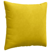 Produktbild för Sofakuddar 2 pcs Gul 45 x 45 cm Kordread tyg