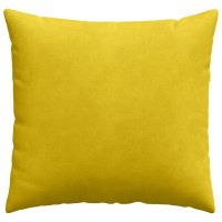 Produktbild för Sofakuddar 2 pcs Gul 45 x 45 cm Kordread tyg
