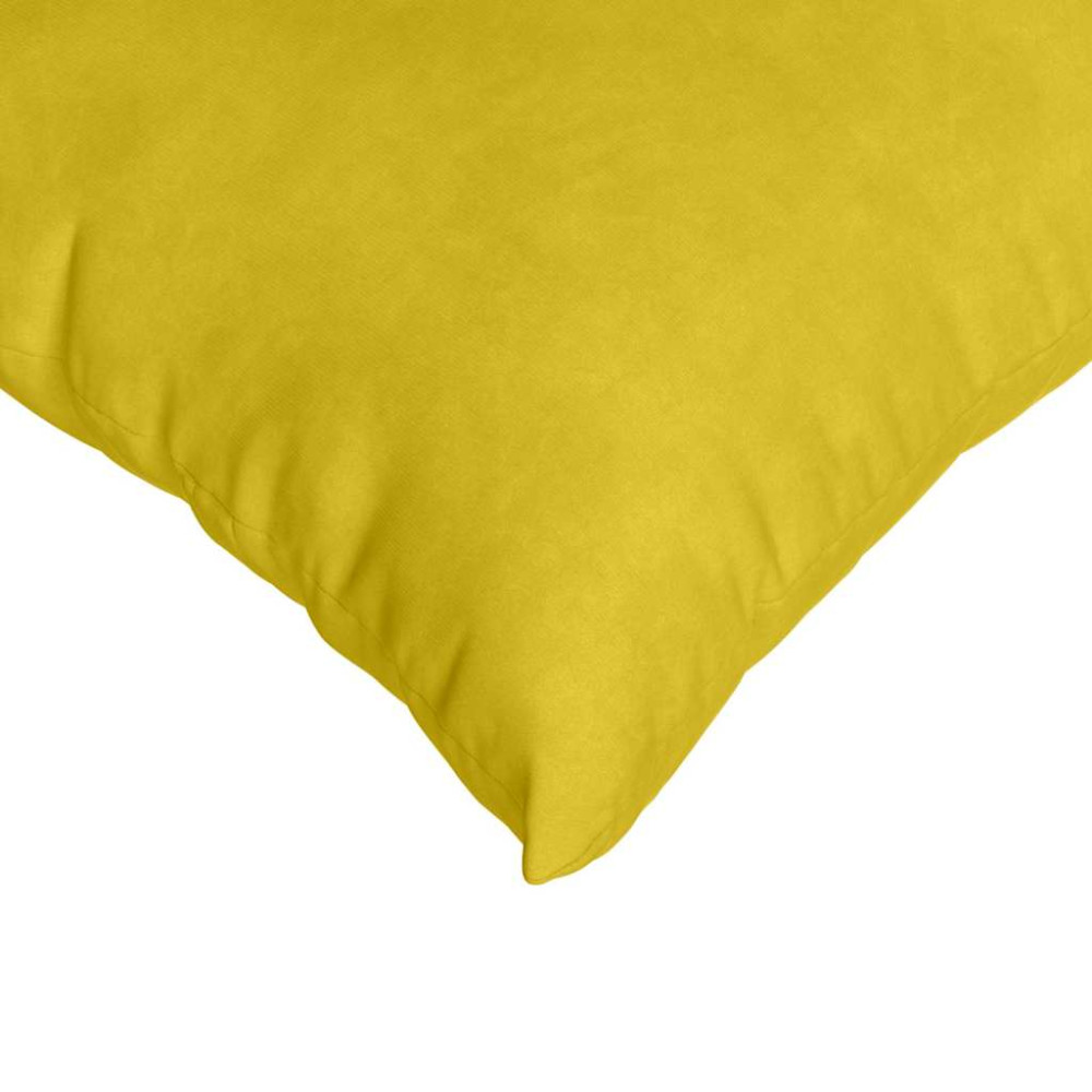 Produktbild för Sofakuddar 2 pcs Gul 45 x 45 cm Kordread tyg